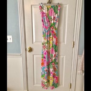 Lily Pulitzer floral maxi dress XS